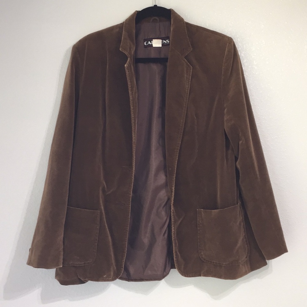 Chocolate Velvet Blazer